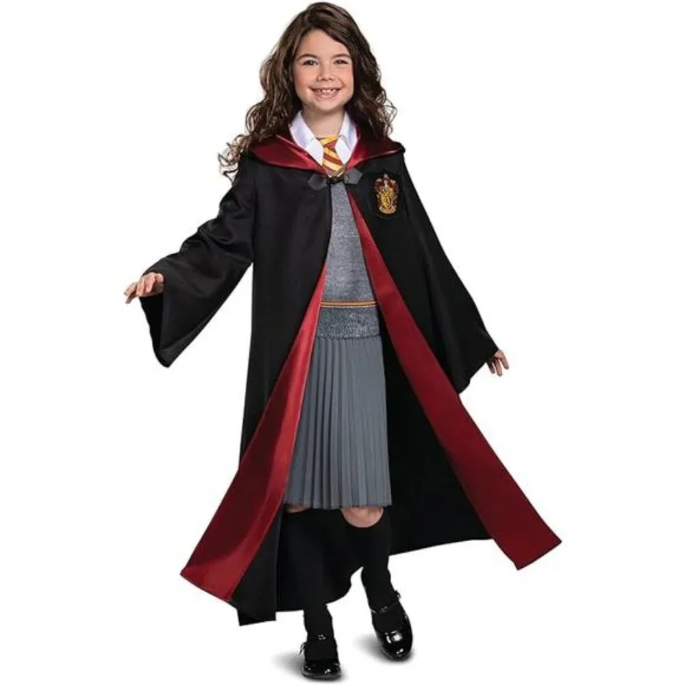 Halloween Harry Potter Costume School Dress Deluxe Hermione Costume for Girls‎